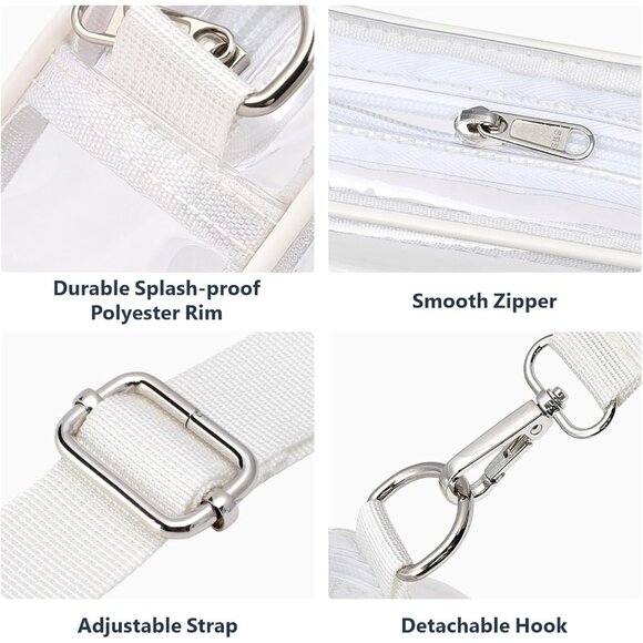 Clear Bag for Stadium Events - Clear Purses for Women Stadium Crossbody Concert - Picture 6 of 9